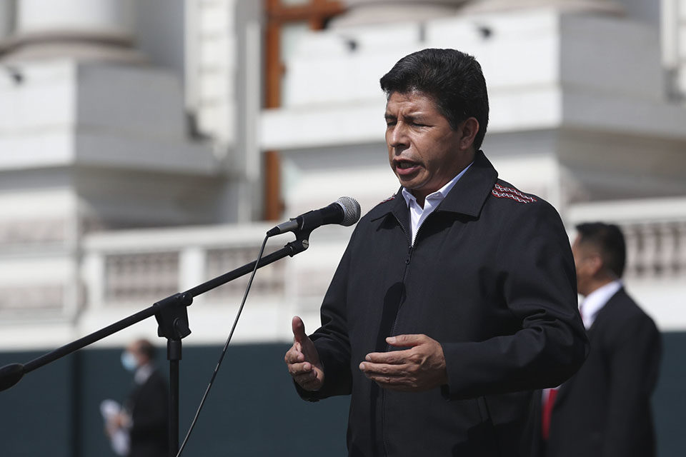 Predo Castillo, presidente de Perú
