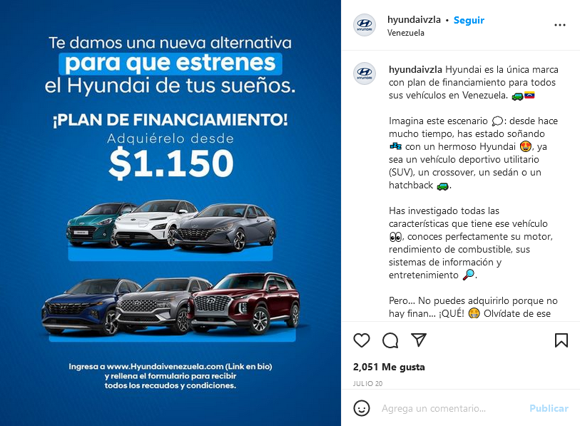 Financiamiento de Vehículos de Hyundai