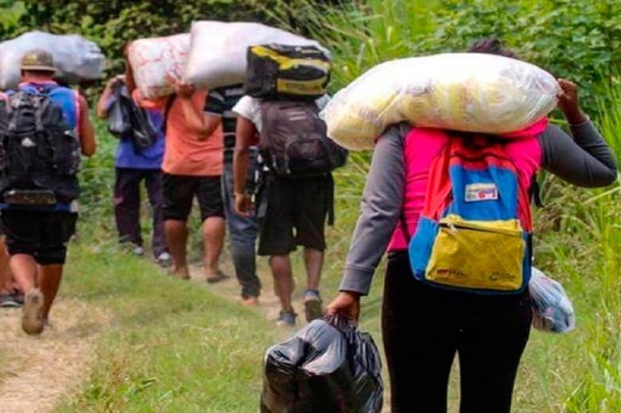 Migrantes venezolanos cruzaron Darién
