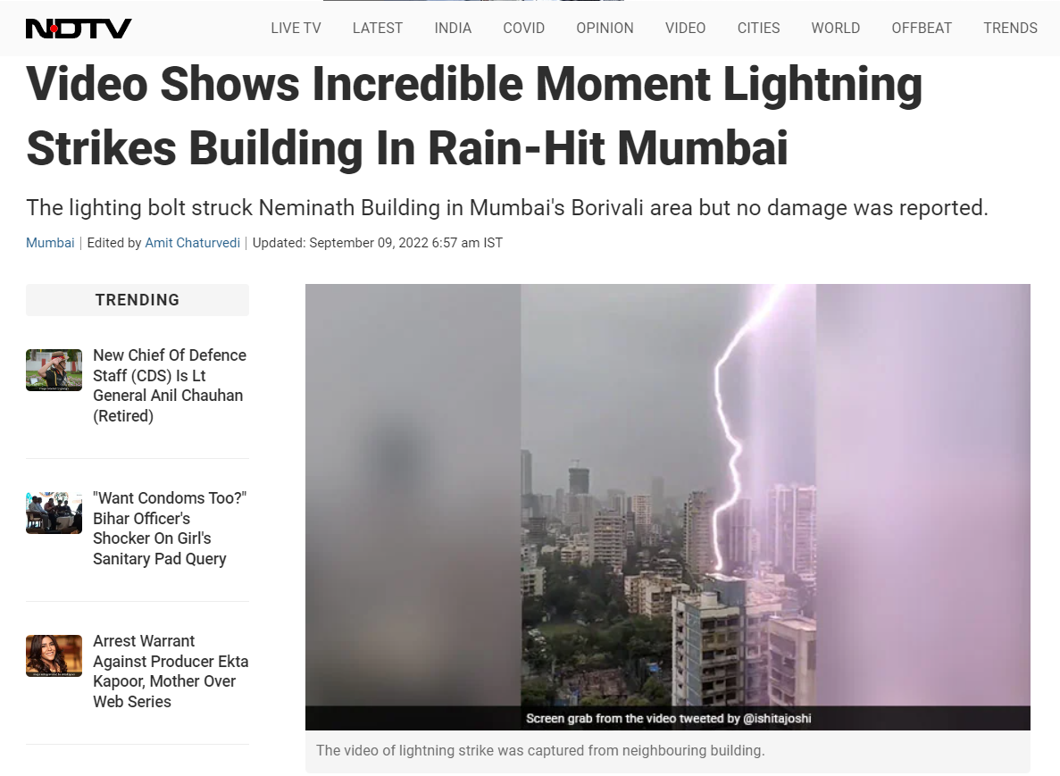 EsPaja | Was the viral video of lightning striking a building recorded in Caracas?