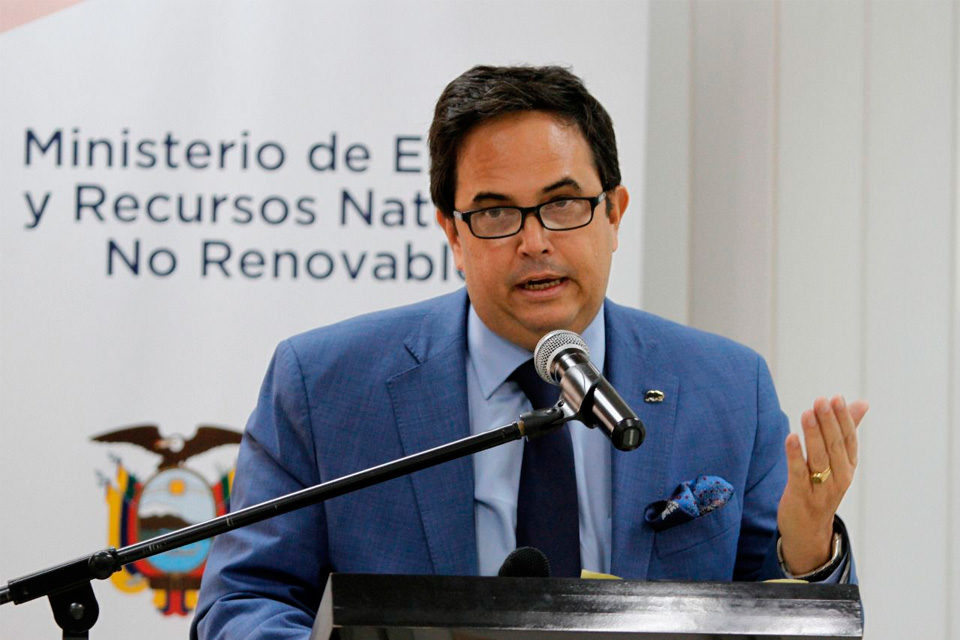 Xavier Vera, ministro de energía de Ecuador