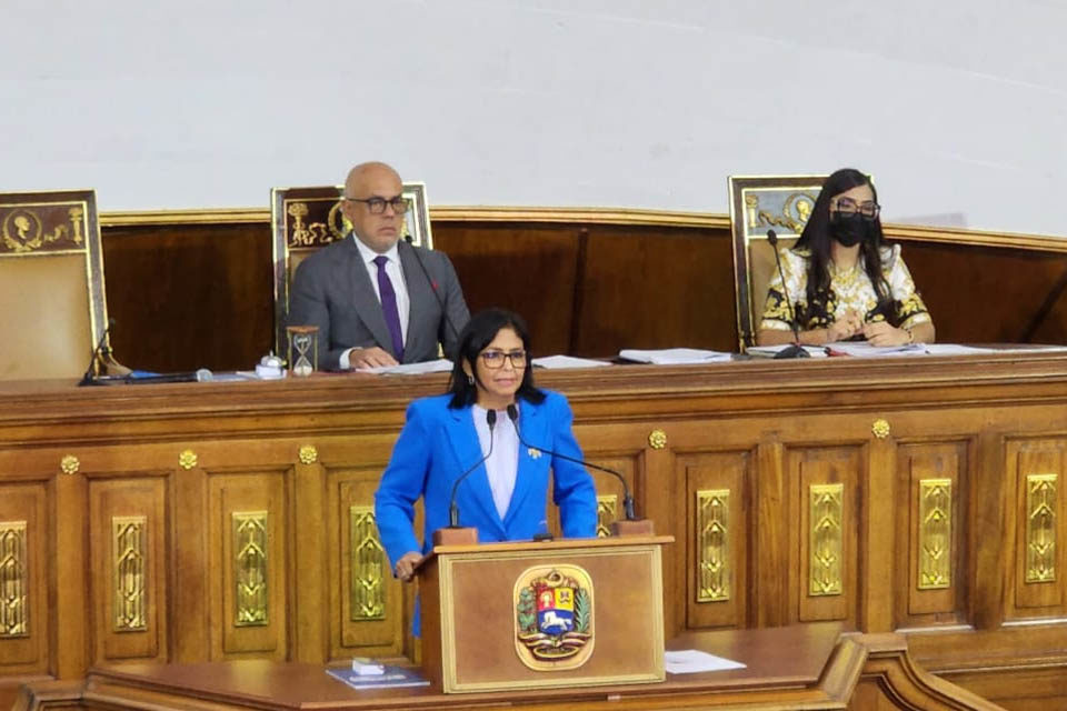 Delcy Rodríguez presupuesto