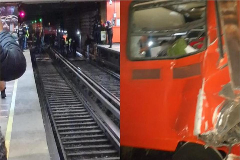 Un muerto y 16 heridos por choque en Metro de Ciudad de México