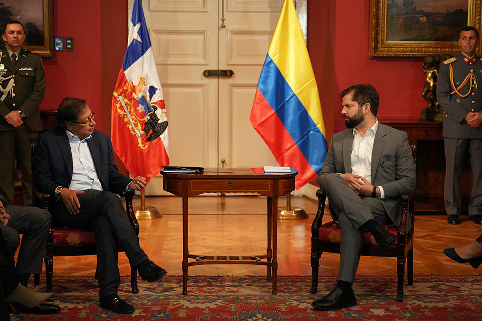 Gustavo Petro y Gabriel Boric