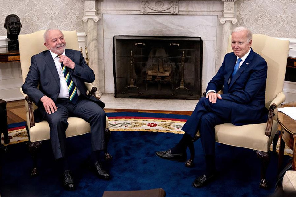 Joe Biden reunido con Lula da Silva