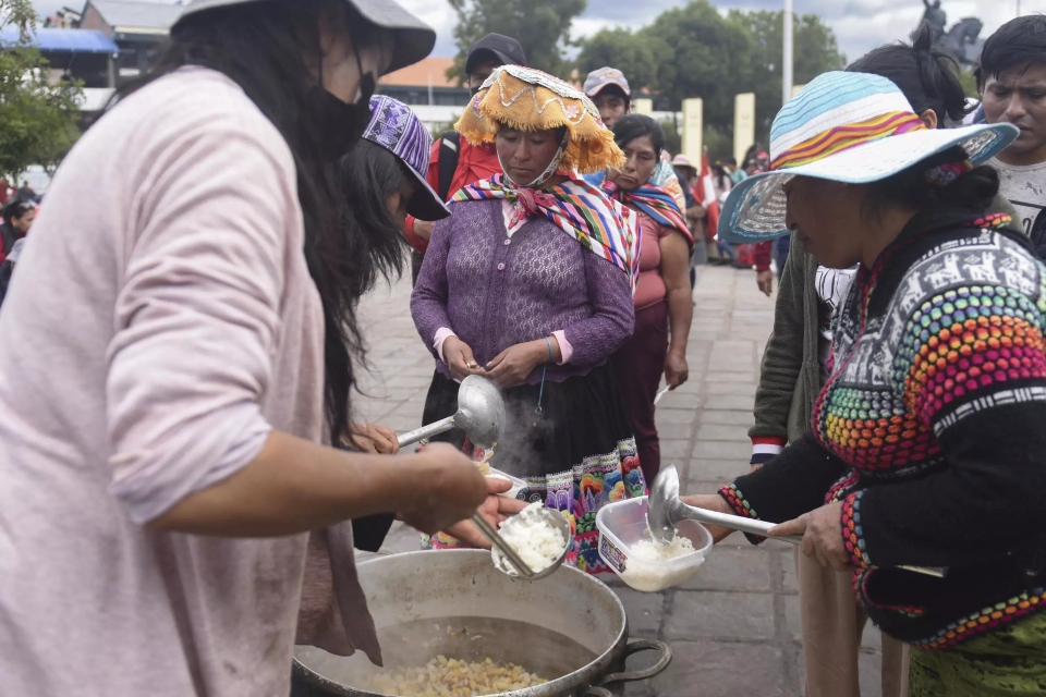 comida manifestantes peru