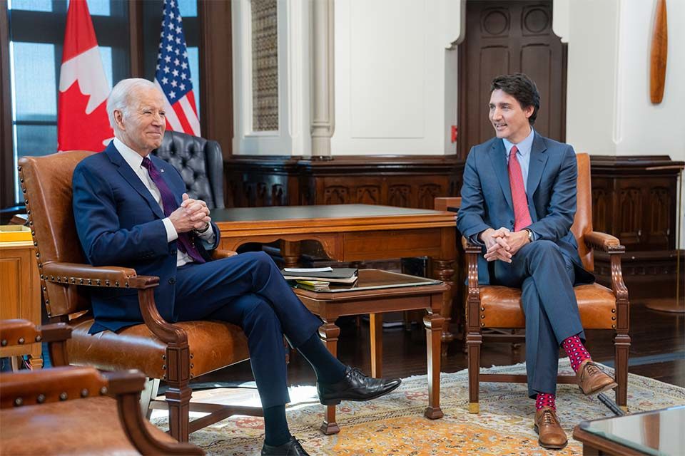 Justin Trudeau y Joe Biden firman acuerdo migratorio entre Canadá y Estados Unidos
