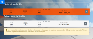 Conviasa: vuelo Caracas - Barinas