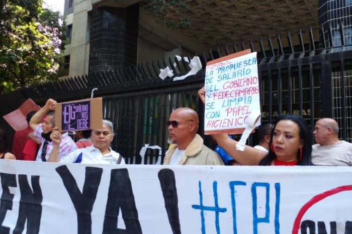 Trabajadores Protesta salario mínimo Fedecámaras