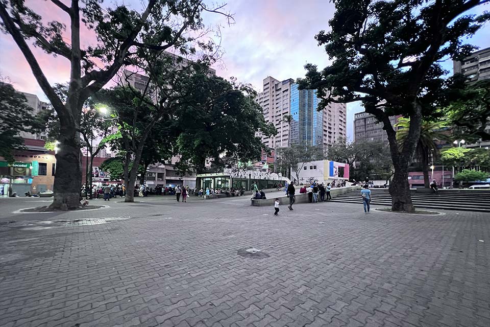 Plaza La Candelaria, en el centro de Caracas
