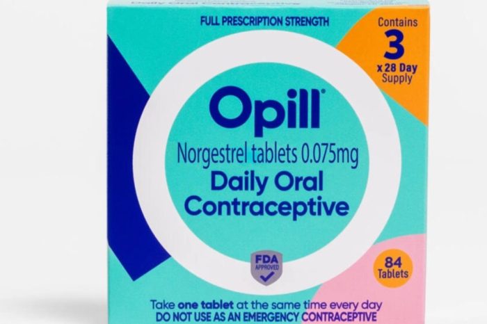 pastilla anticonceptiva Opill sin recipe EEUU