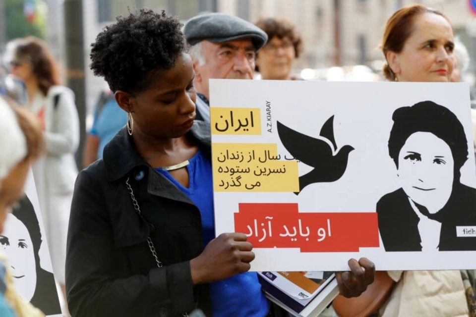 protesta Irán Nasrin Sotoudeh