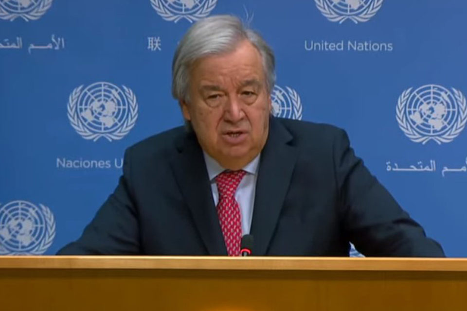 Antonio Guterres ONU Unrwa