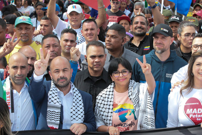 Marcha en Caracas en apoyo a Palestina