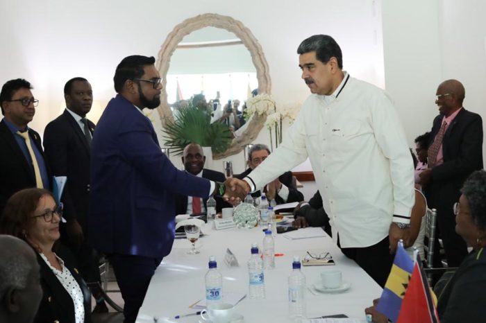Reunión Nicolás Maduro Irfaan Ali Guyana San Vicente Esequibo