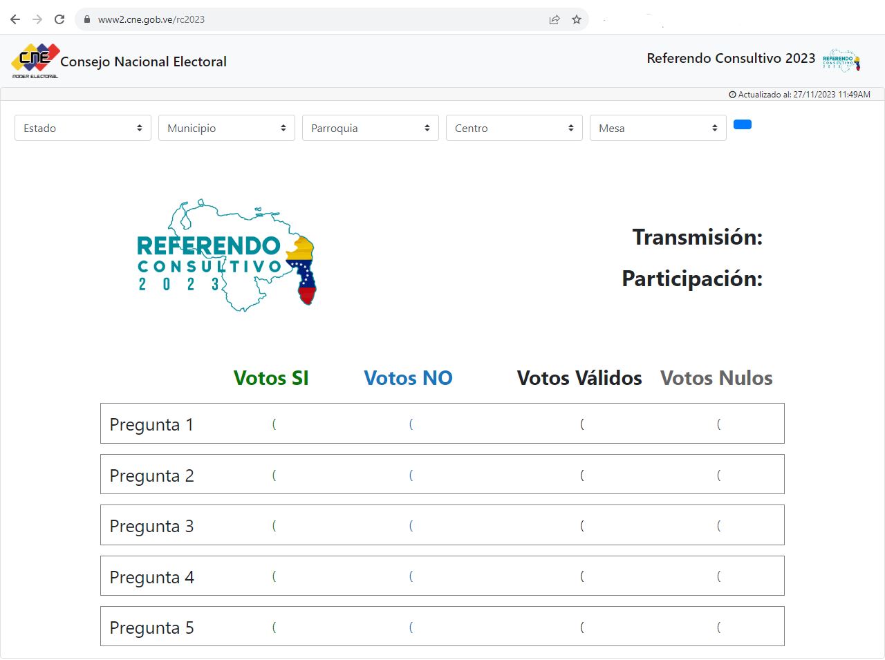CNE results module referendum essequibo