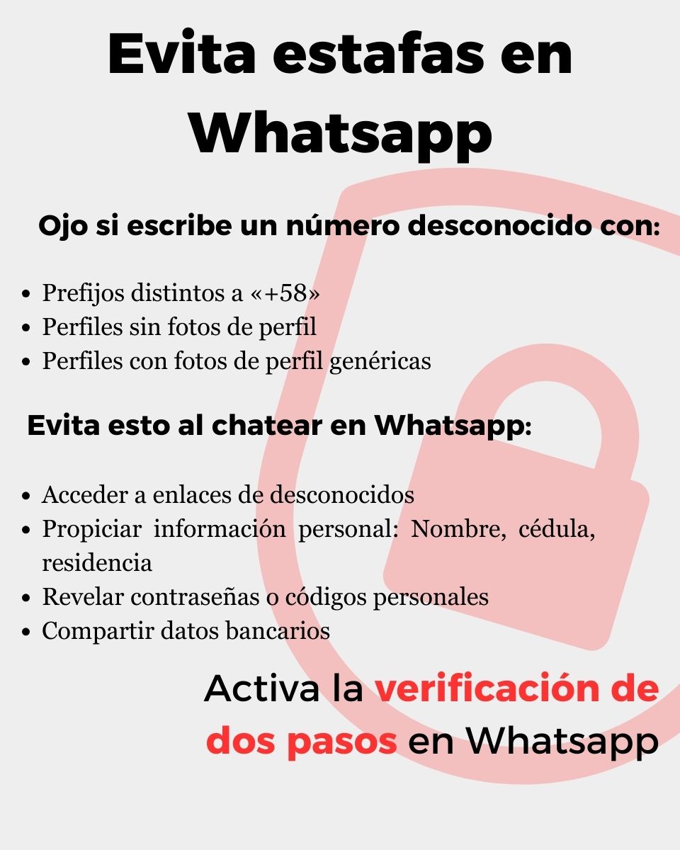Evita estafa en Whatsapp