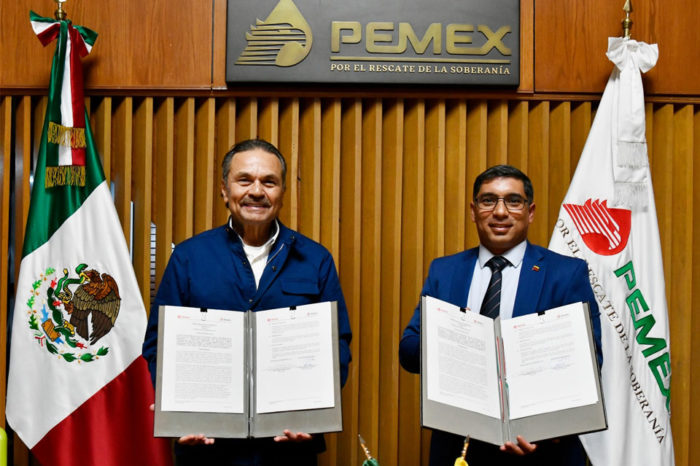 Pdvsa firma acuerdos de cooperación con Pemex