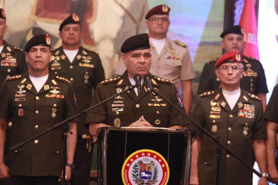 Vladimir Padrino Lopez alto mando militar FAN