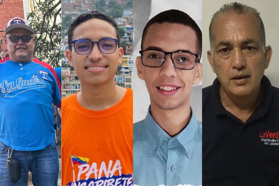 Activistas Detenidos Gabriel González Luis López Juan Iriarte Jeancarlos Rivas