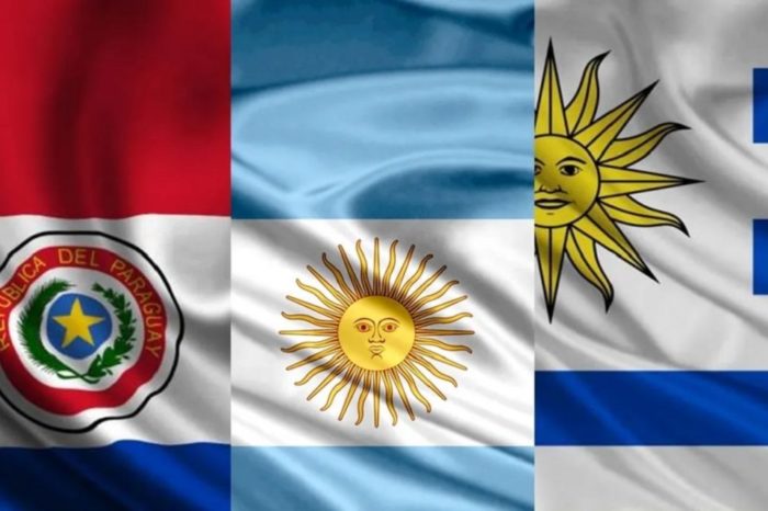 Argentina Paraguay Uruguay banderas