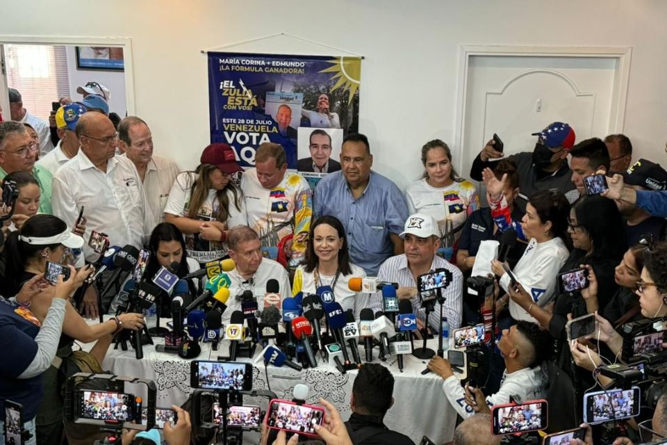 Edmundo Gonzalez Maria Corina Machado Zulia 