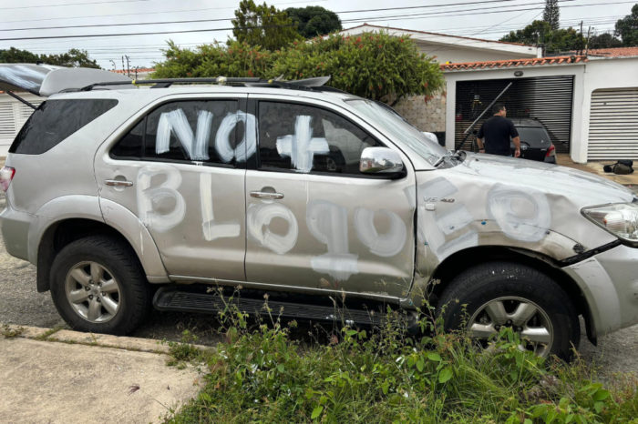 María Corina Machado vehículo vandalizado denuncia Portuguesa
