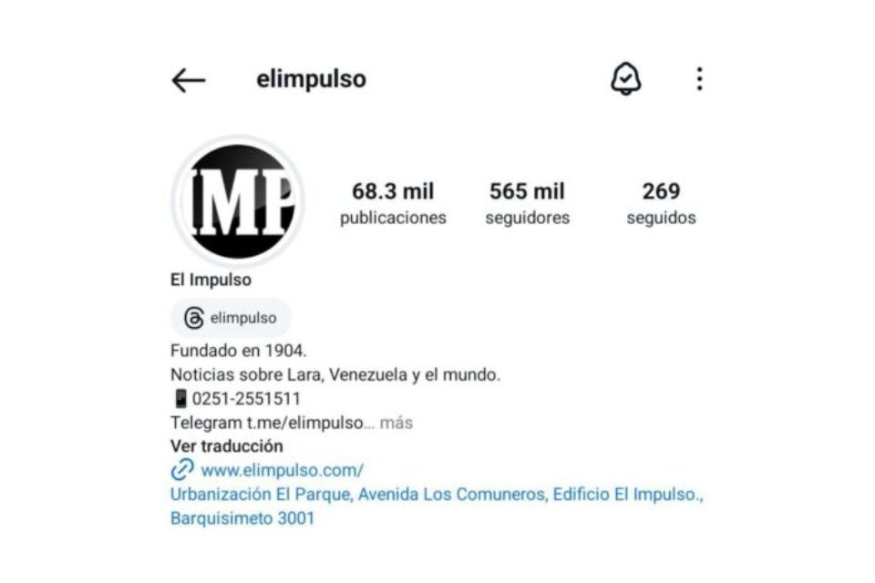 suspenden la cuenta de instagram de El Estímulo