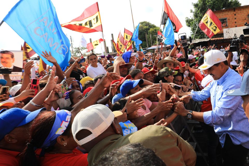 Nicolás Maduro en campaña