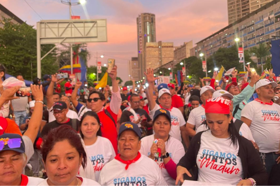 Marcha chavista campaña Maduro