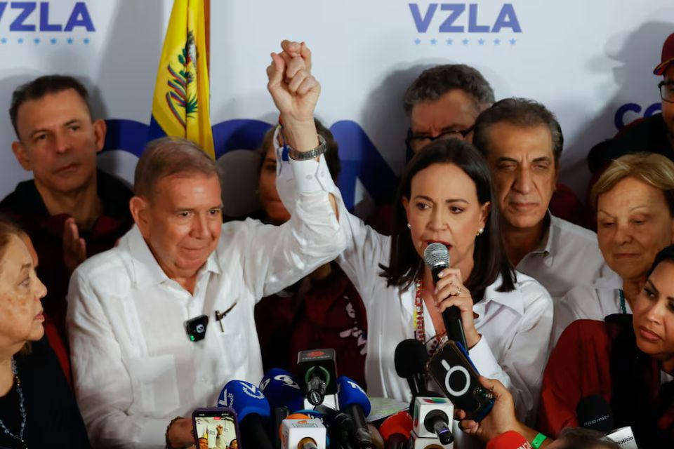 María Corina Machado y Edmundo González