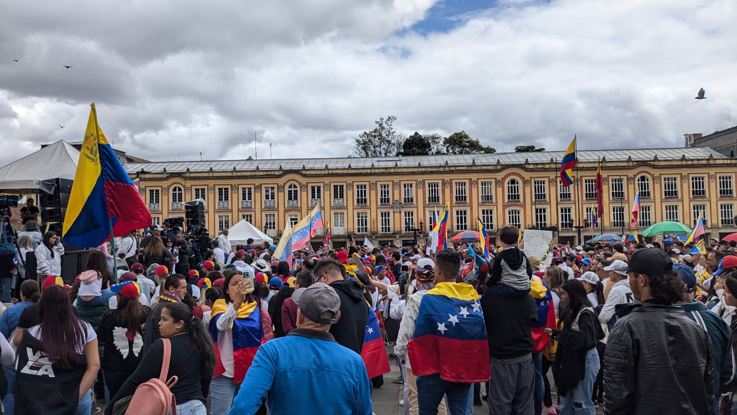 Bogotá concentración de venezolanos 