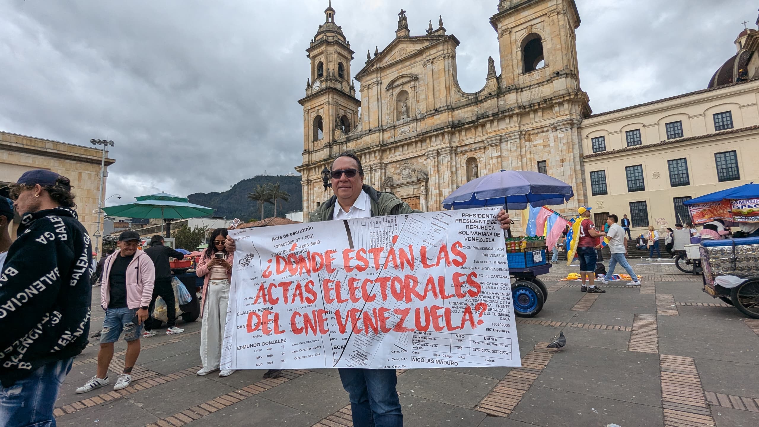 Bogotá concentración de venezolanos 