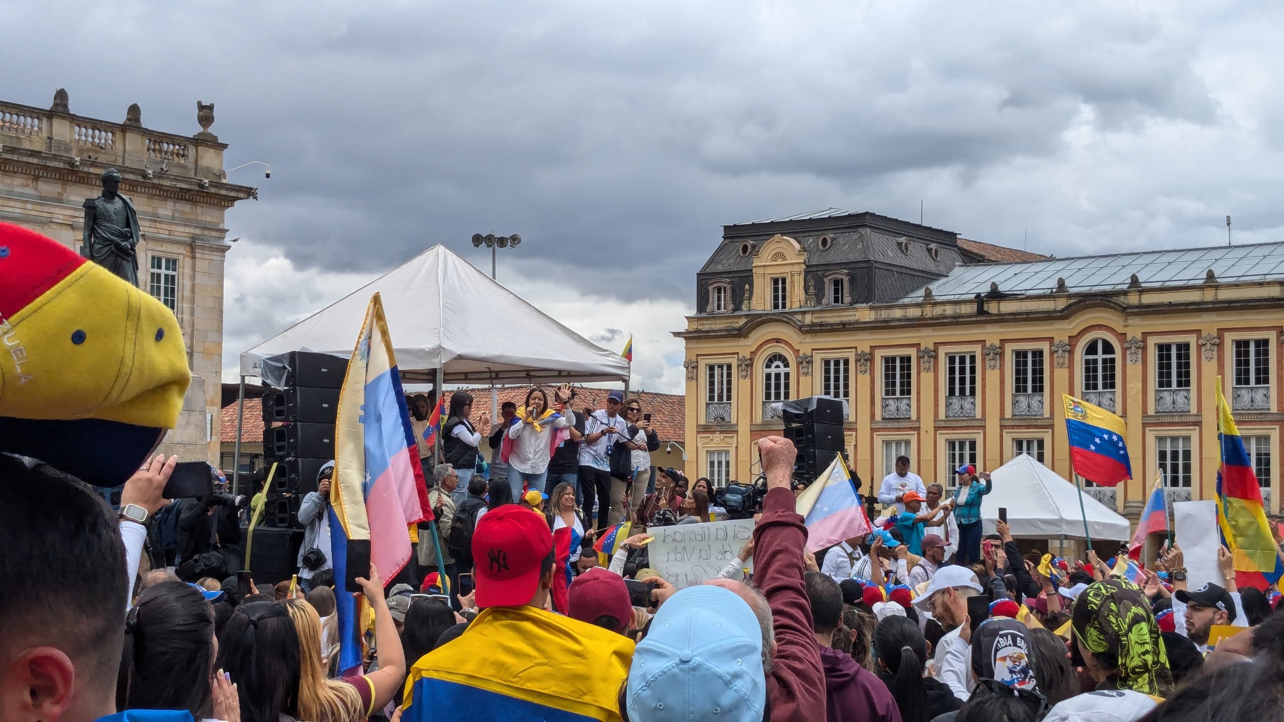 Bogotá concentración de venezolanos 