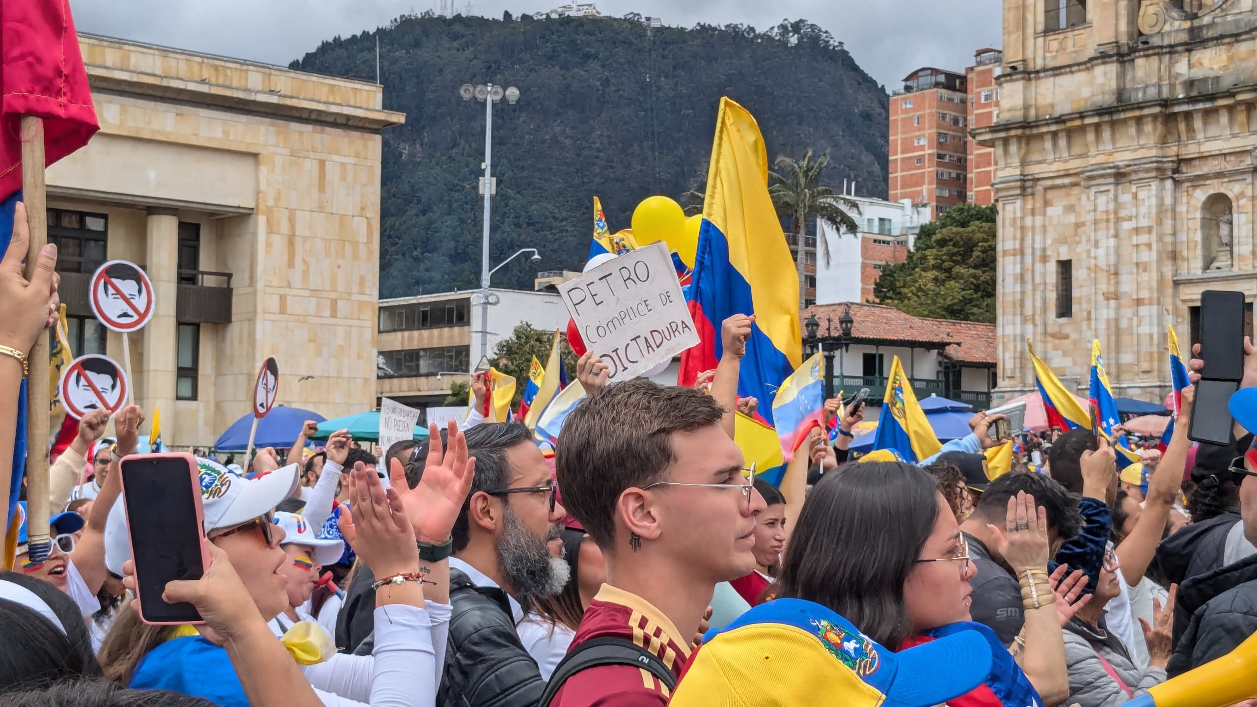 Bogotá concentración de venezolanos 