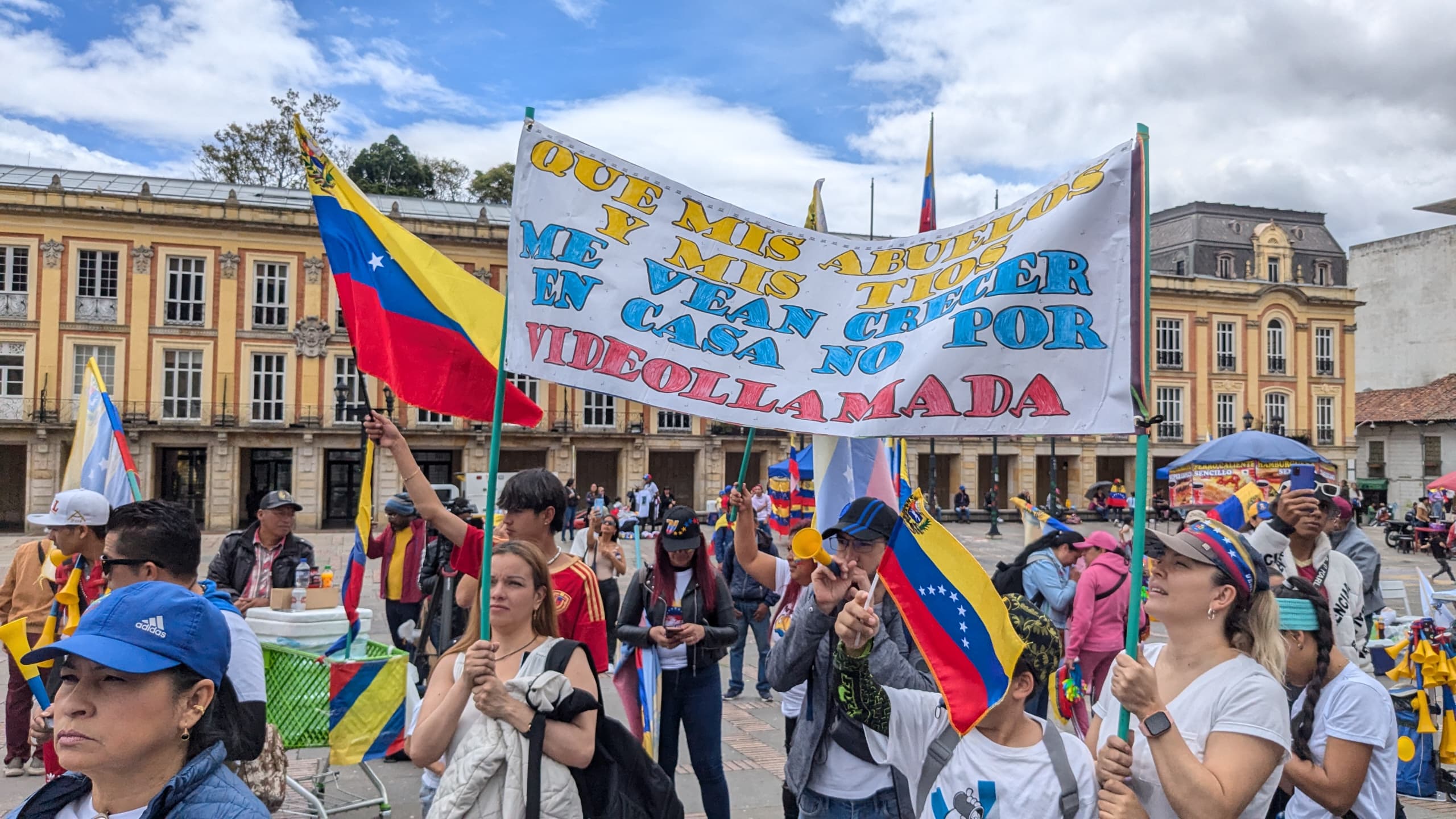 Bogotá concentración de venezolanos 