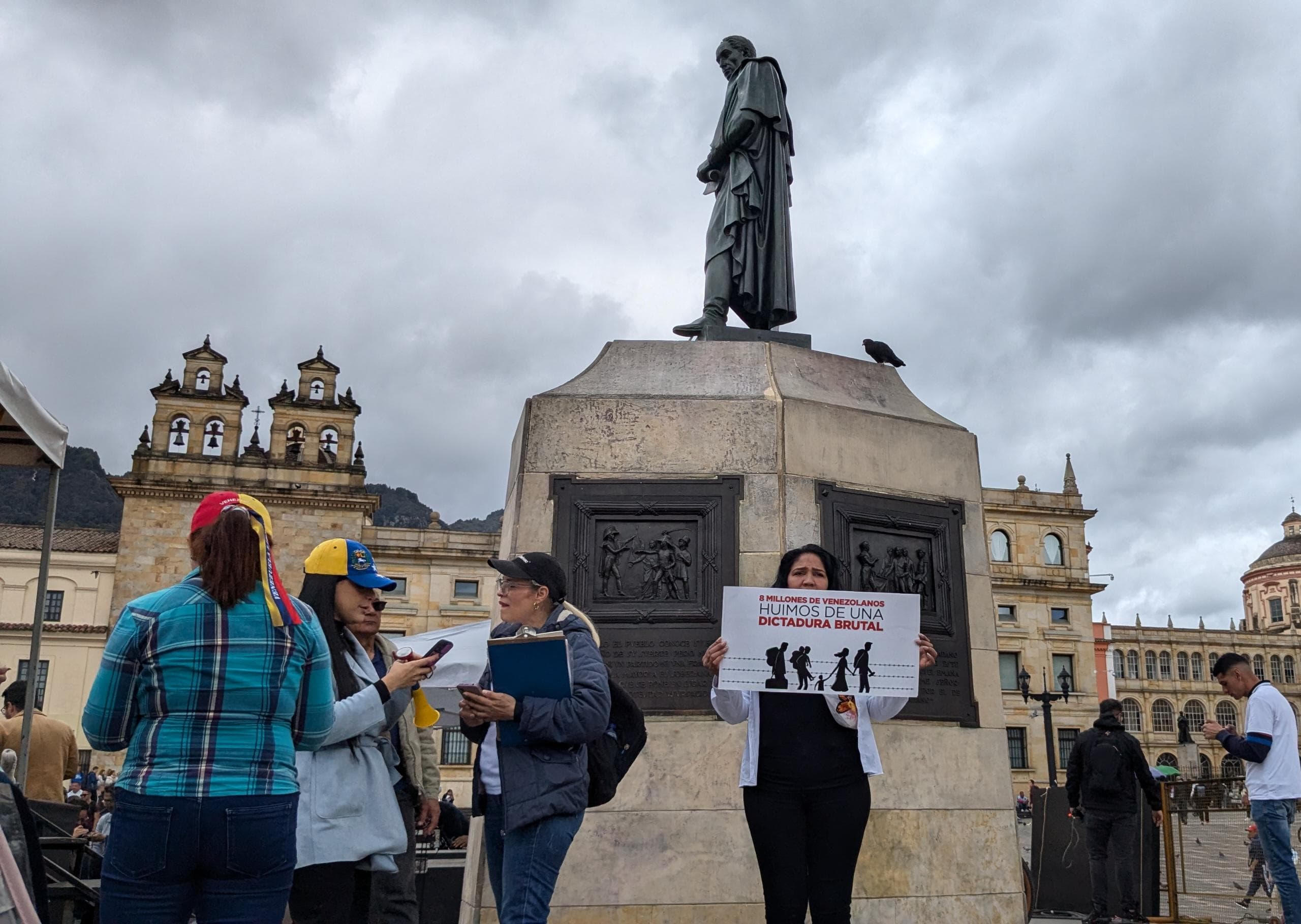 Bogotá concentración de venezolanos 