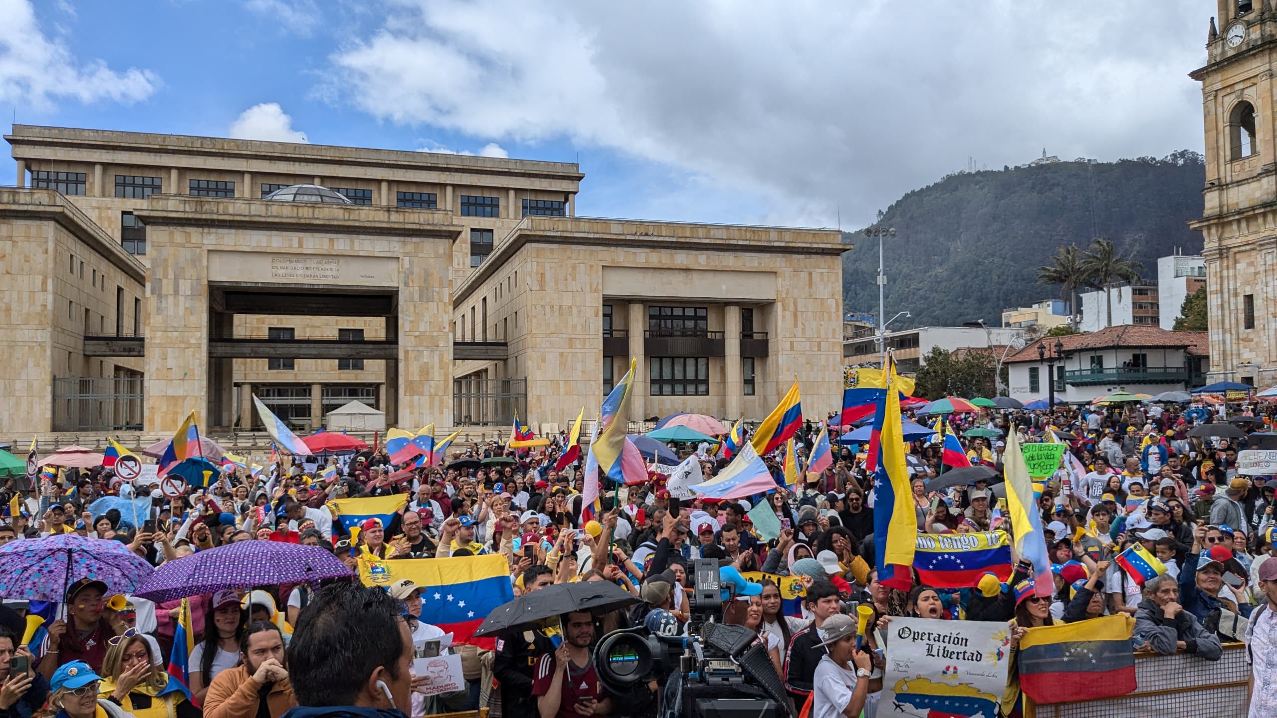 Bogotá concentración de venezolanos 