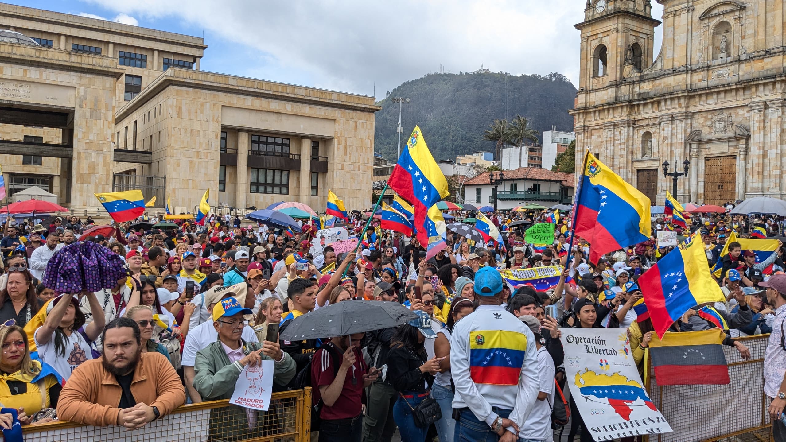 Bogotá concentración de venezolanos 