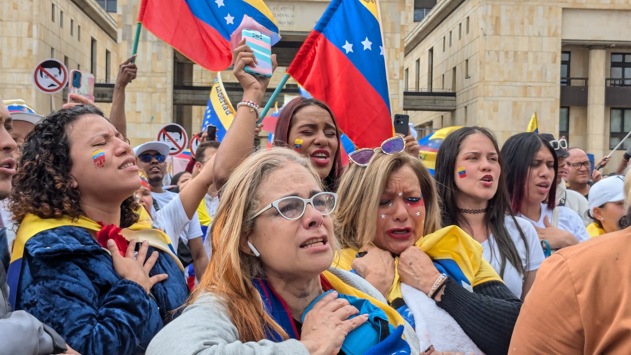 Bogotá concentración de venezolanos 