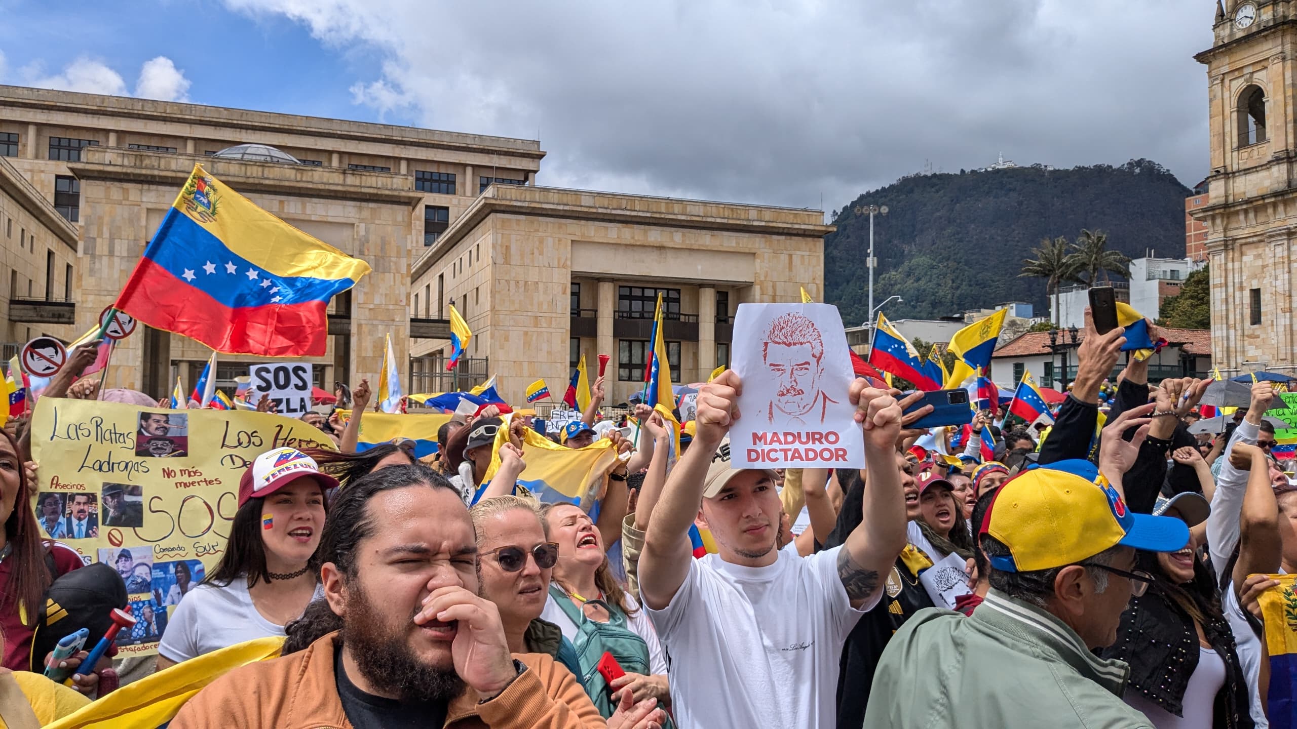 Bogotá concentración de venezolanos 