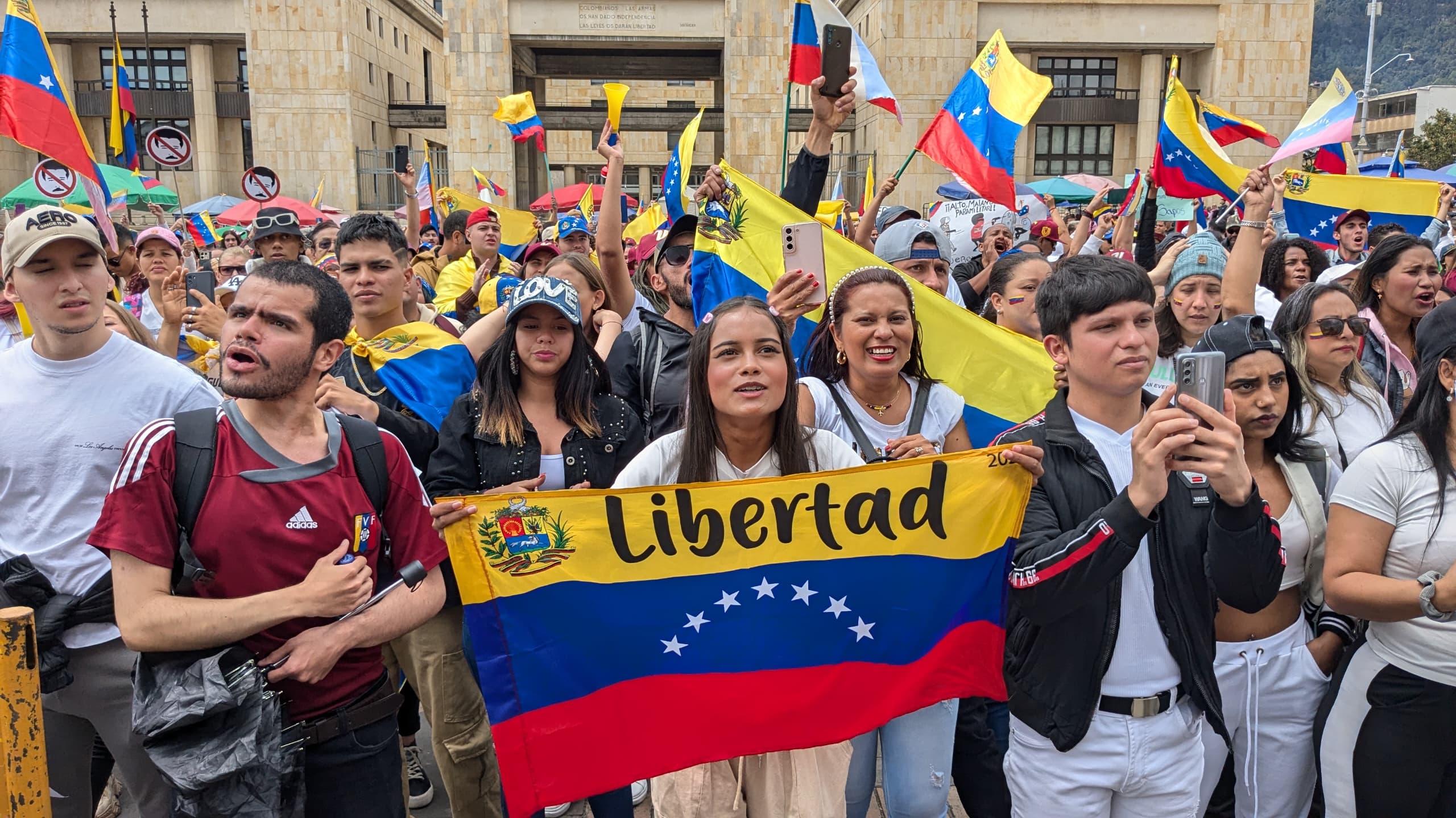 Bogotá concentración de venezolanos 