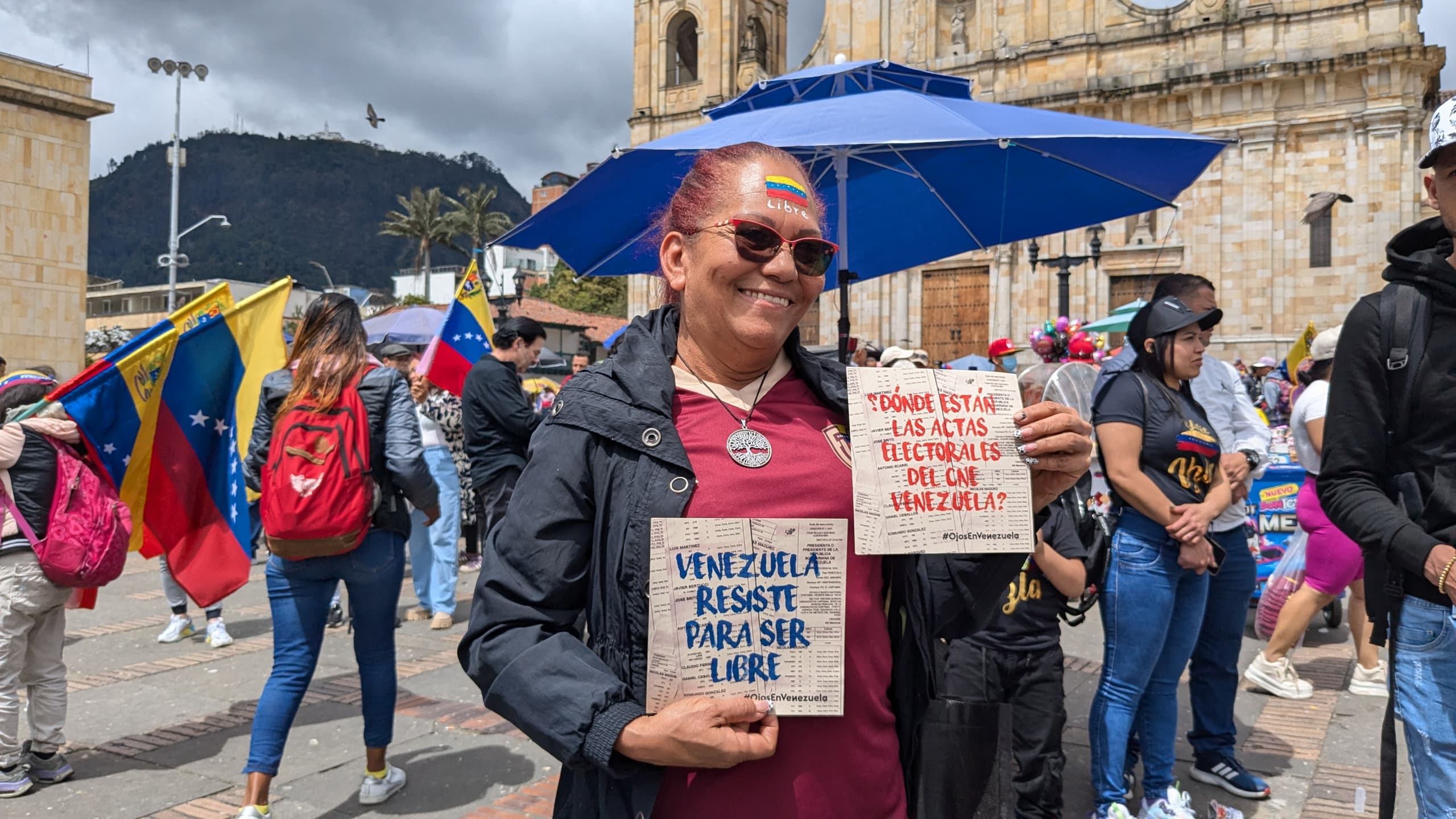 Bogotá concentración de venezolanos 