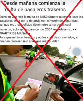 Multa de tránsito Colombia fake