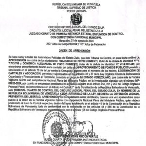 Orden de aprehensión por malversación de fondos en PDVSA