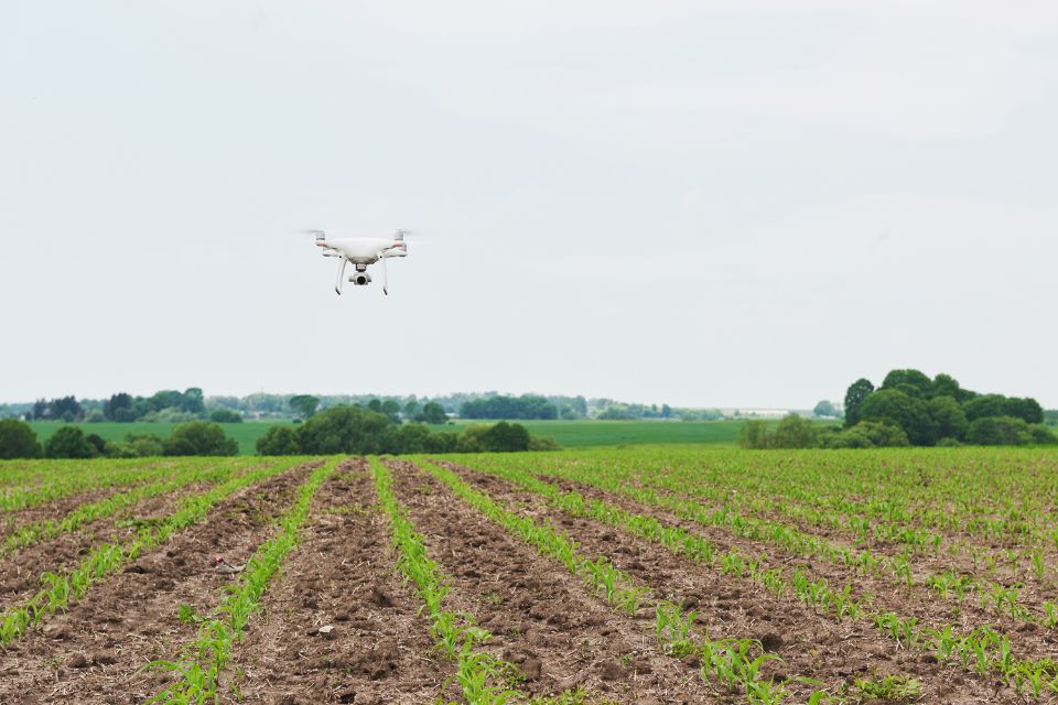 drones en la agricultura