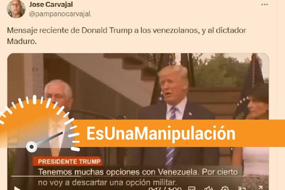 EsPaja Donald Trump opción militar Venezuela