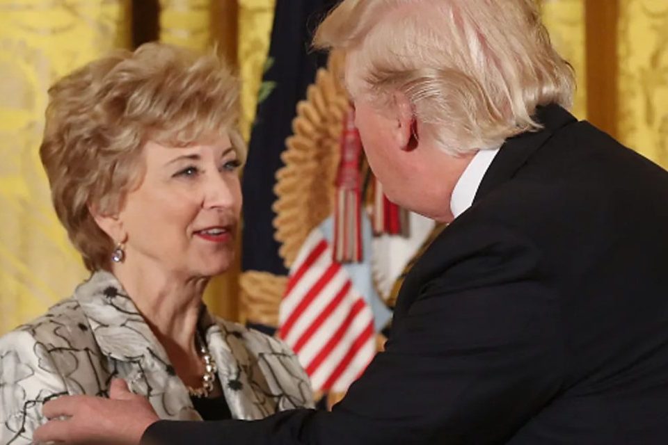 Trump Linda McMahon Gettyimages