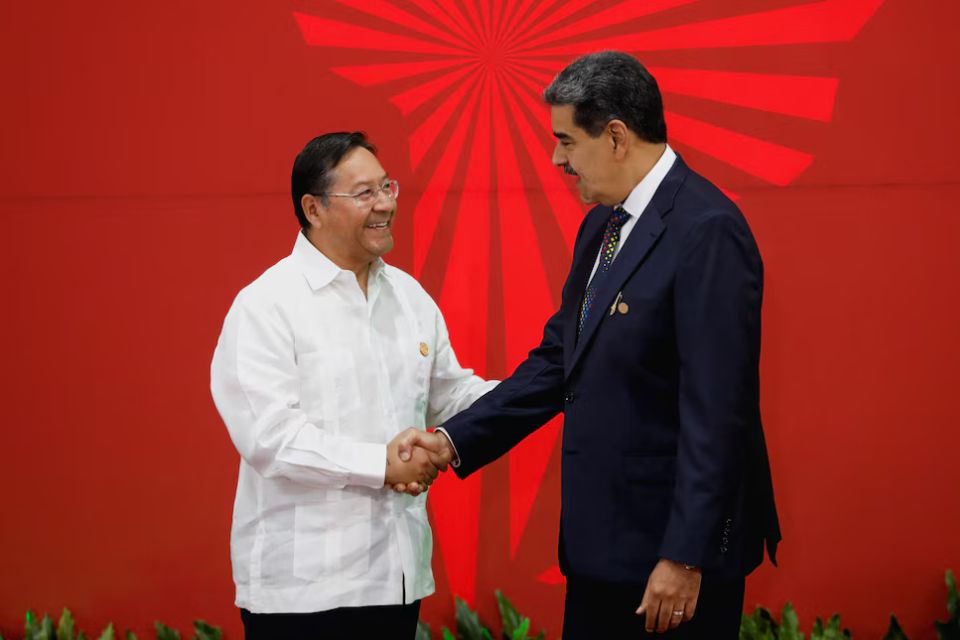 Nicolás Maduro con Luis Arce