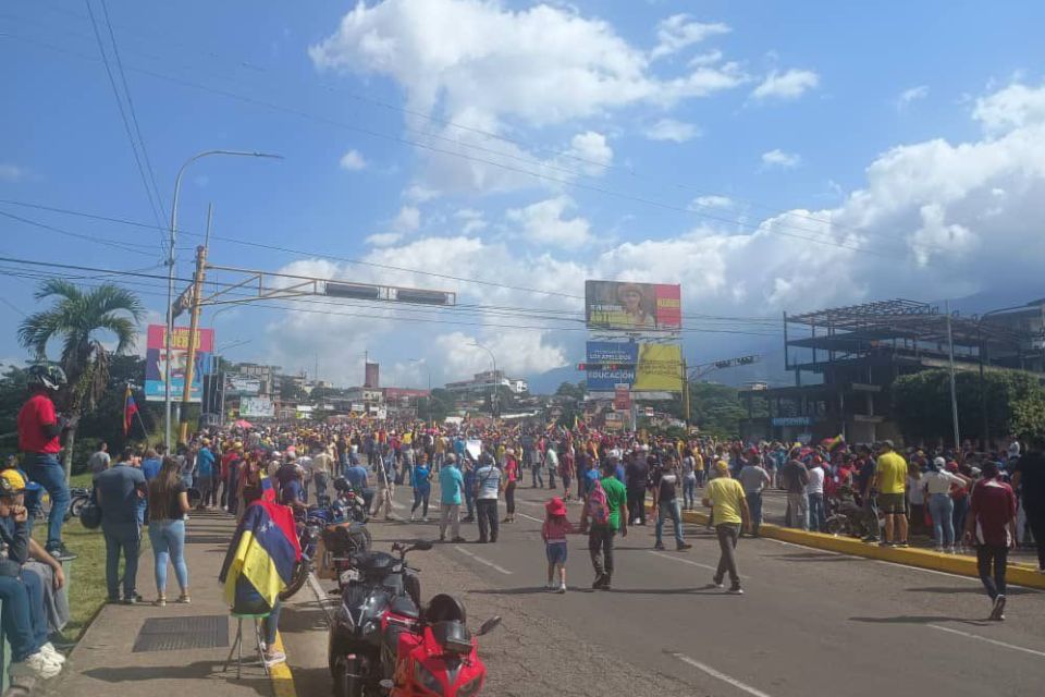 Opositores en San Cristóbal